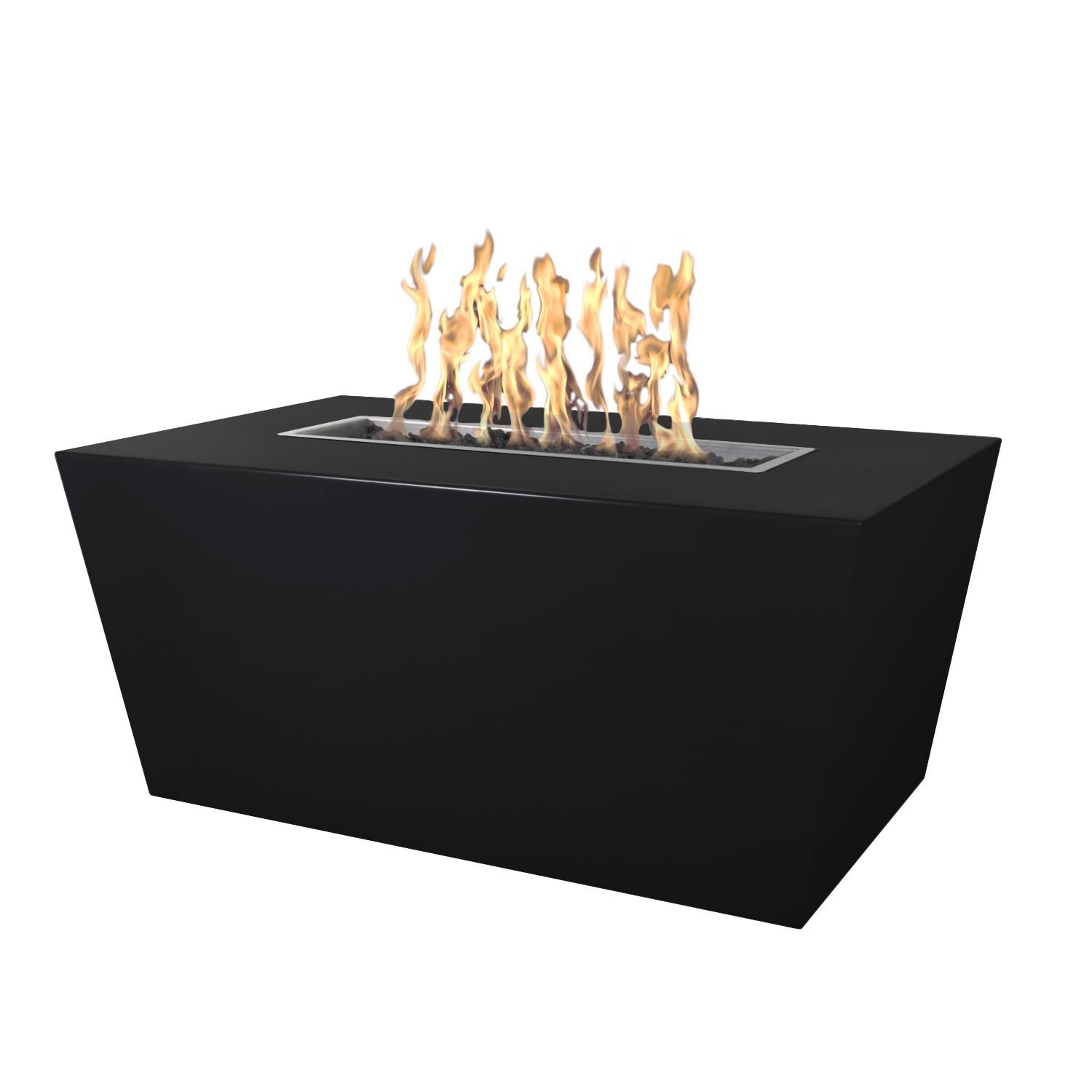 Top Fires by The Outdoor Plus Mesa 72Inch Natural Gas Fire Pit Black