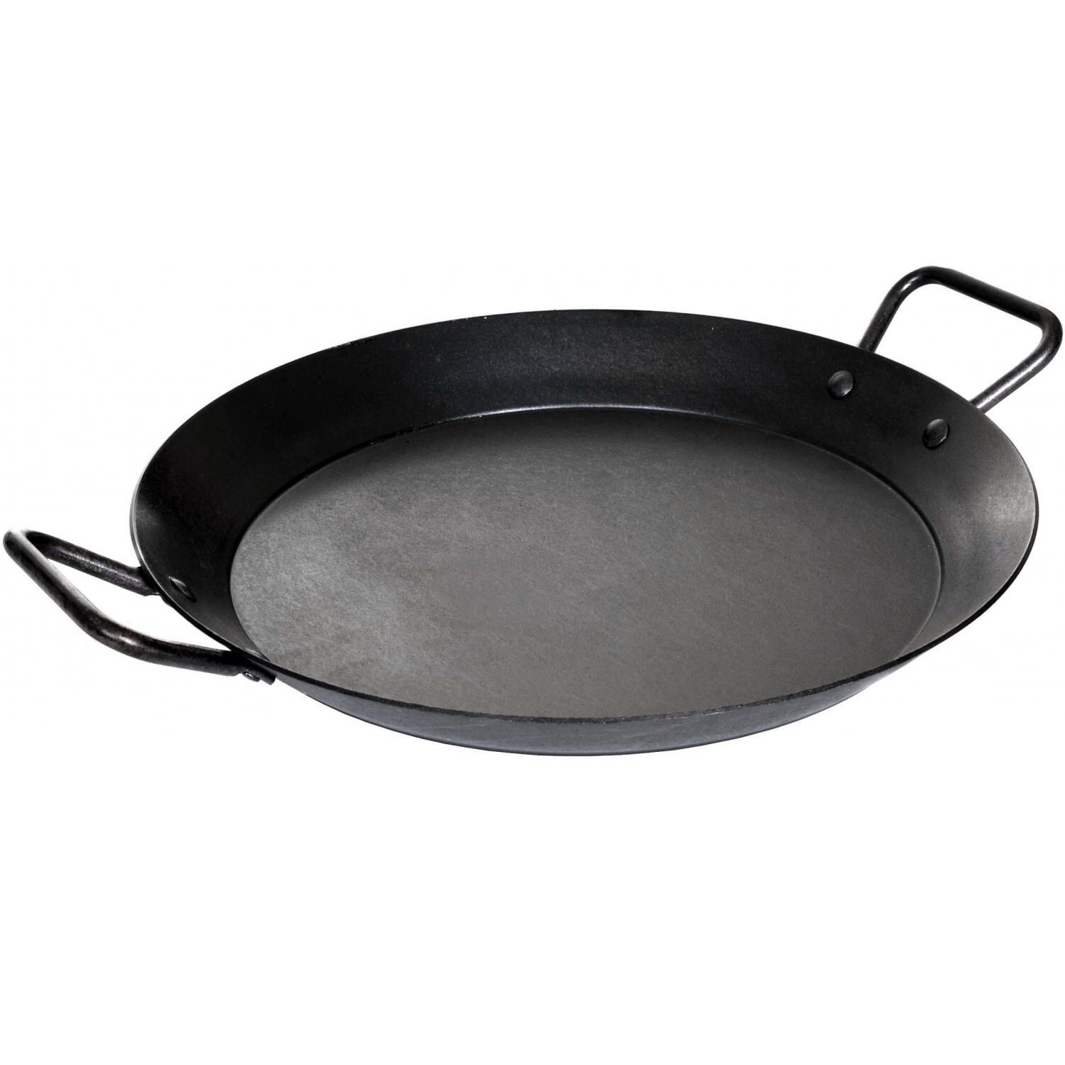 Lodge 15Inch Seasoned Carbon Steel Skillet & Paella Pan CRS15 BBQGuys