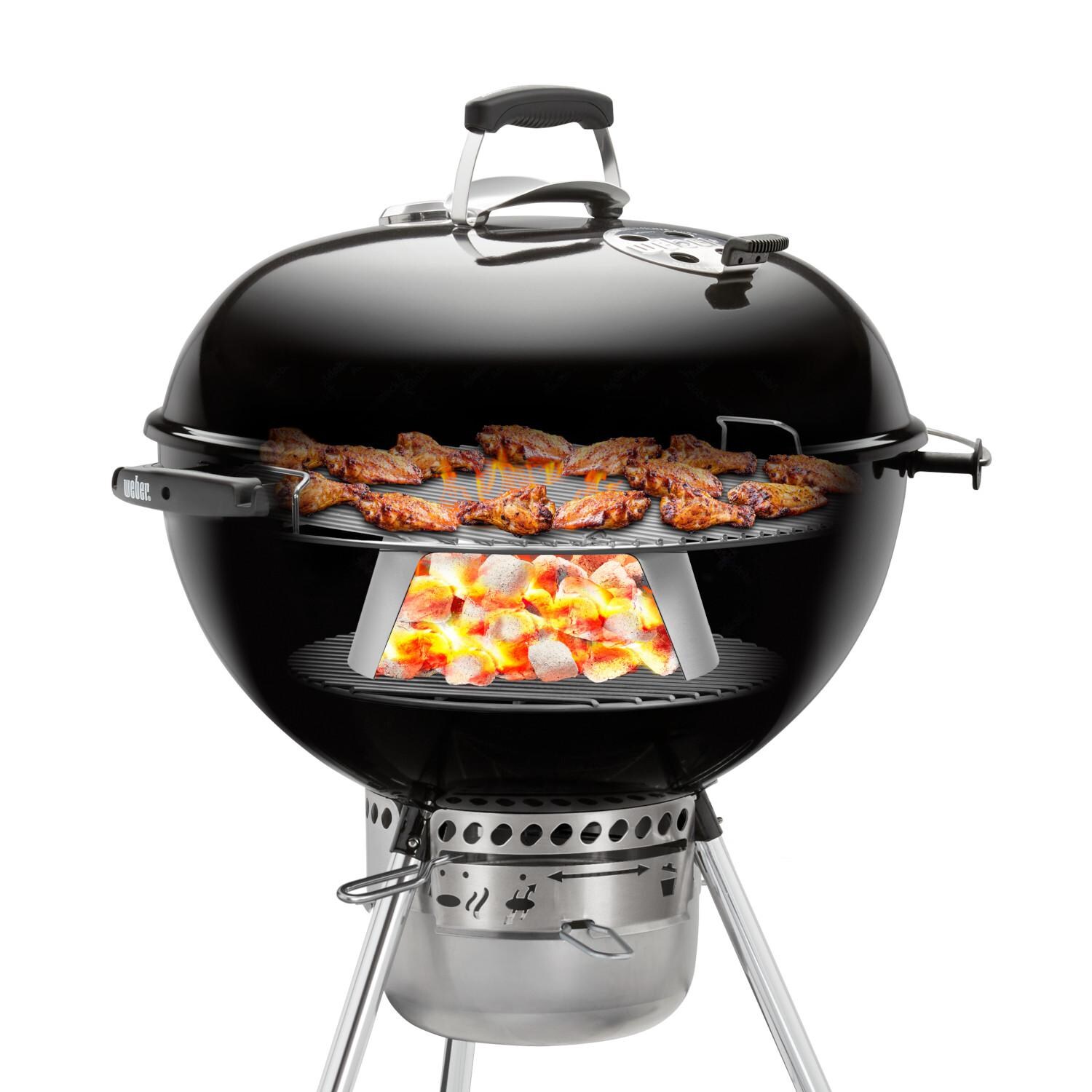 Weber 7666 Stainless Steel Charcoal Heat Controller For 22-Inch Kettle Grills - High Heat Convection Cooking thumbnail