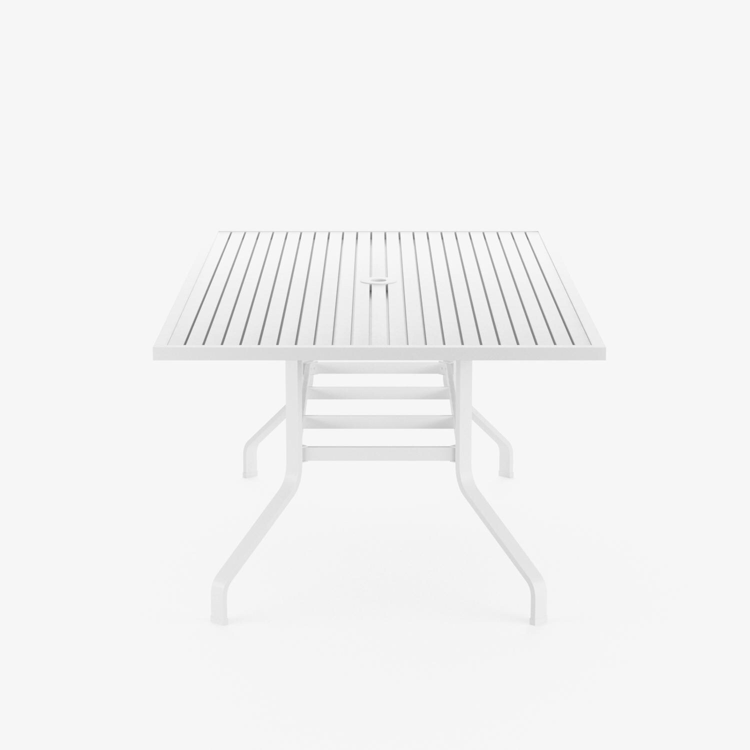 Sunset West - 501-T72 - Bristol 72 X 42 Inch Rectangular Aluminum Patio Dining Table W/ Umbrella Hole - Short Side thumbnail