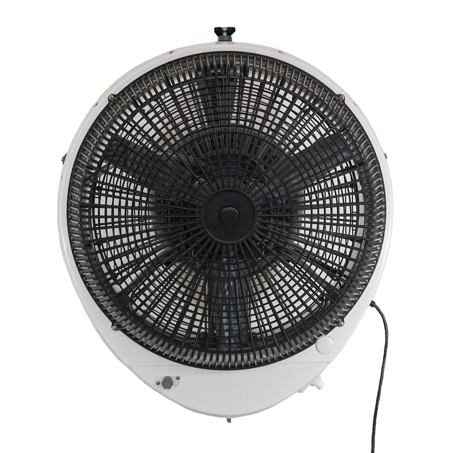Ecojet by Joape LVP-030102 Cyclone Wall Mount Outdoor Misting Fan - White - Back View thumbnail