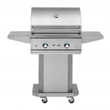 Delta Heat 26-Inch 2-Burner Natural Gas Grill On Pedestal Cart