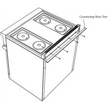 Viking 48-Inch Countertop Rear Trim For Ranges And Rangetops - Stainless Steel - P48CRTSS image