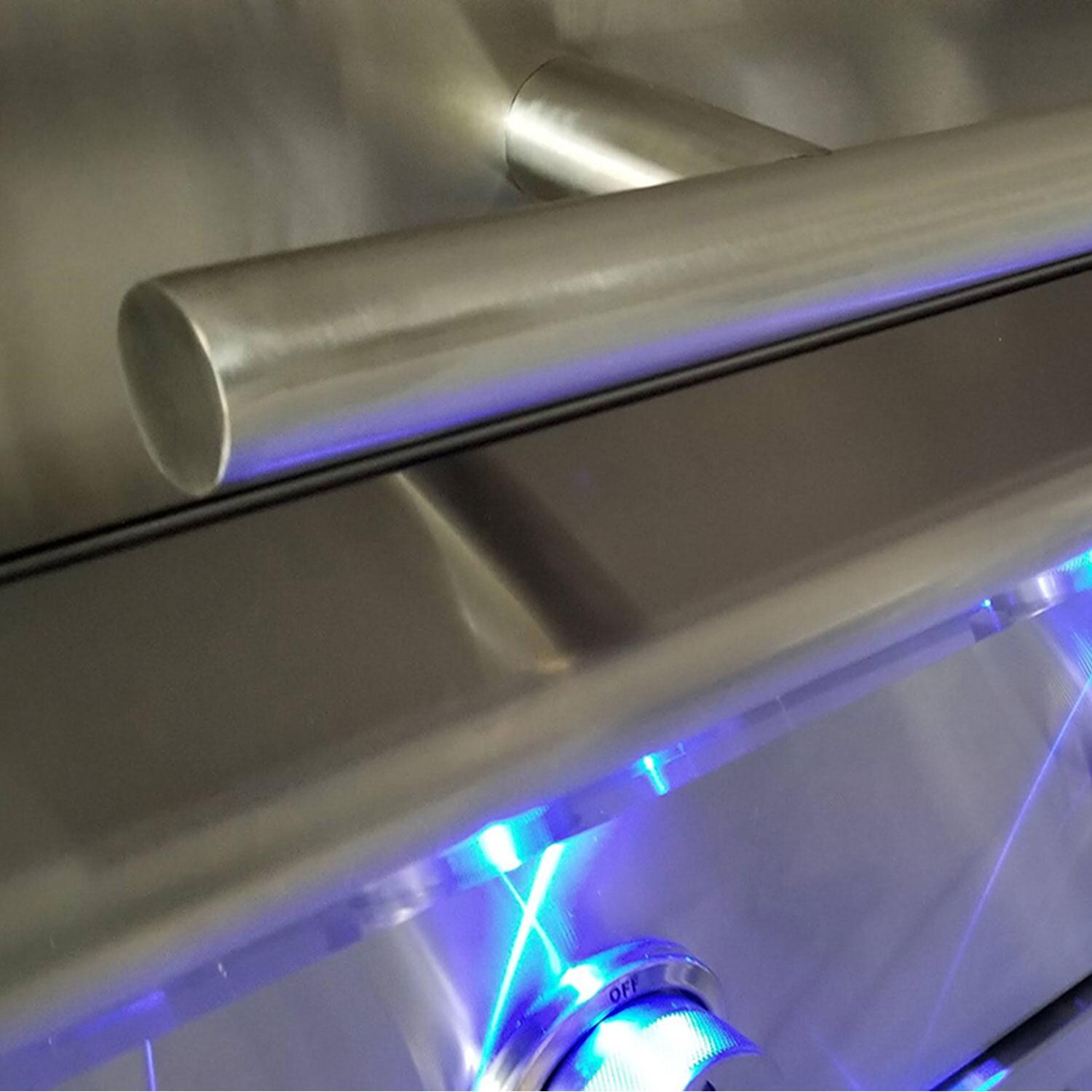 XO Appliance XOGRILL36N Pro-Grade 36-in 3 Burner Built-In Natural Gas Grill w/ Rotisserie Burner - Grill Handle - Detail thumbnail