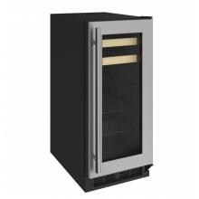 U-Line 1000 Series 15-Inch 3.0 Cu. Ft. Built-In Beverage Center - Stainless Steel - U-1215BEVS-00A image