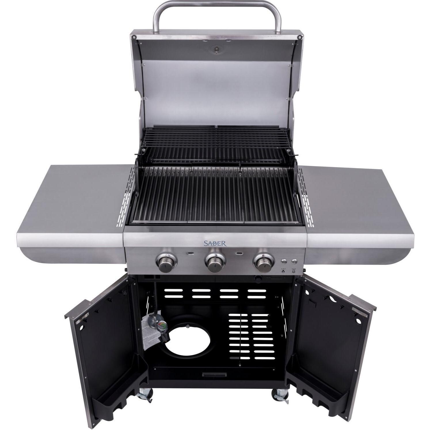 Saber Select R42SC0321 3-Burner 24-Inch Infrared Propane Gas Grill - Open thumbnail
