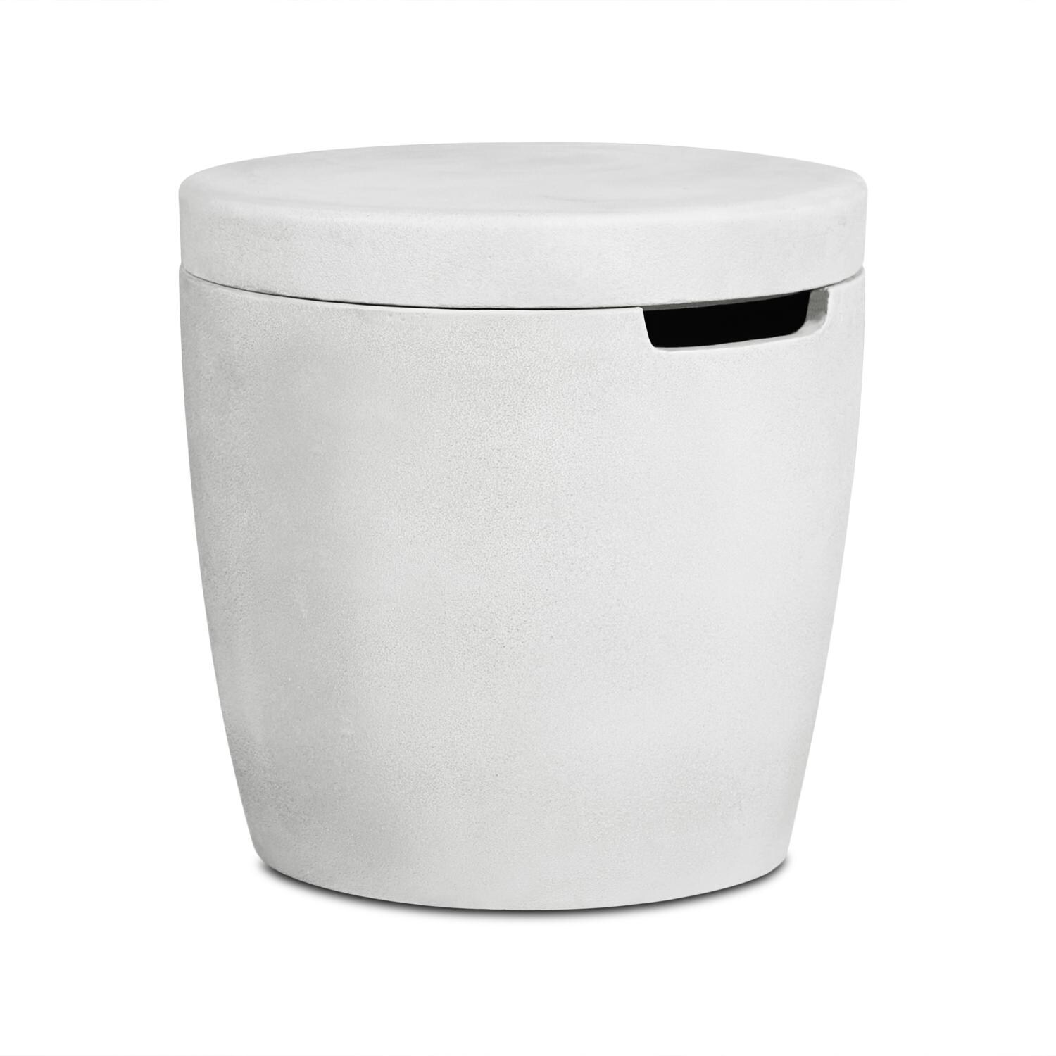 Dustyview 20Lb. Propane Tank Cover in Chalk by BBQGuys Signature - White Background thumbnail