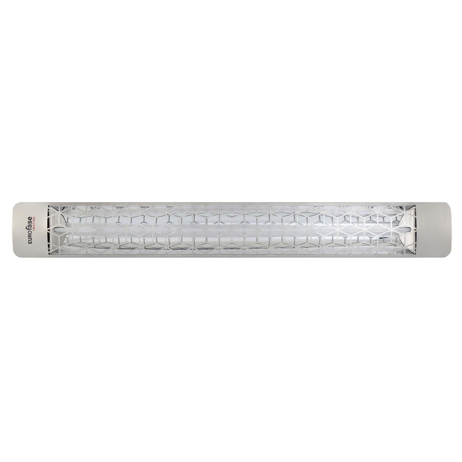 Eurofase EF30480S6 Stella Series 61 Inch 3000 Watt Single Element Marine Grade 480V Electric Patio Heater in Stainless Steel - Off - White Background thumbnail