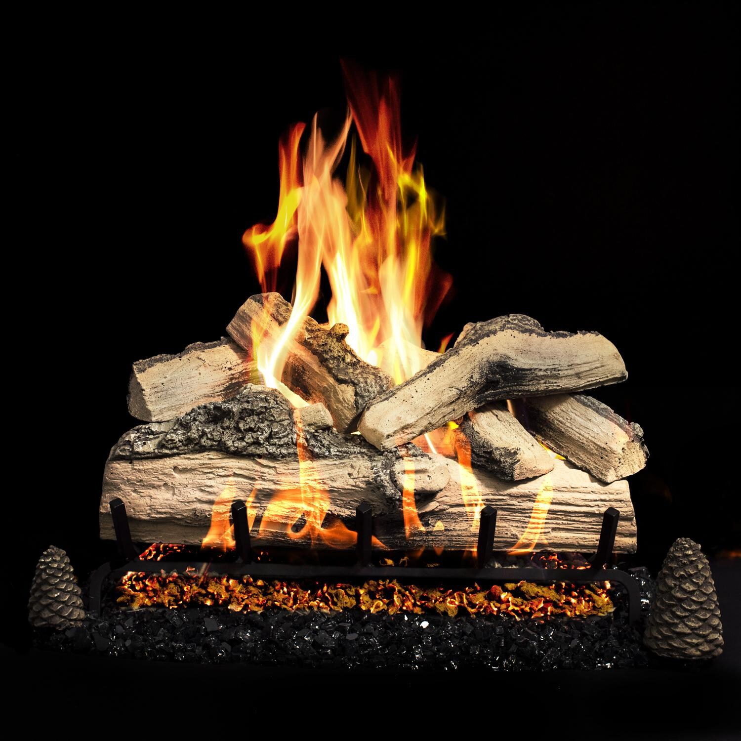 Firenado 24-Inch Split Oak Gas Log Set With Vented Natural Gas Firenado Burner thumbnail