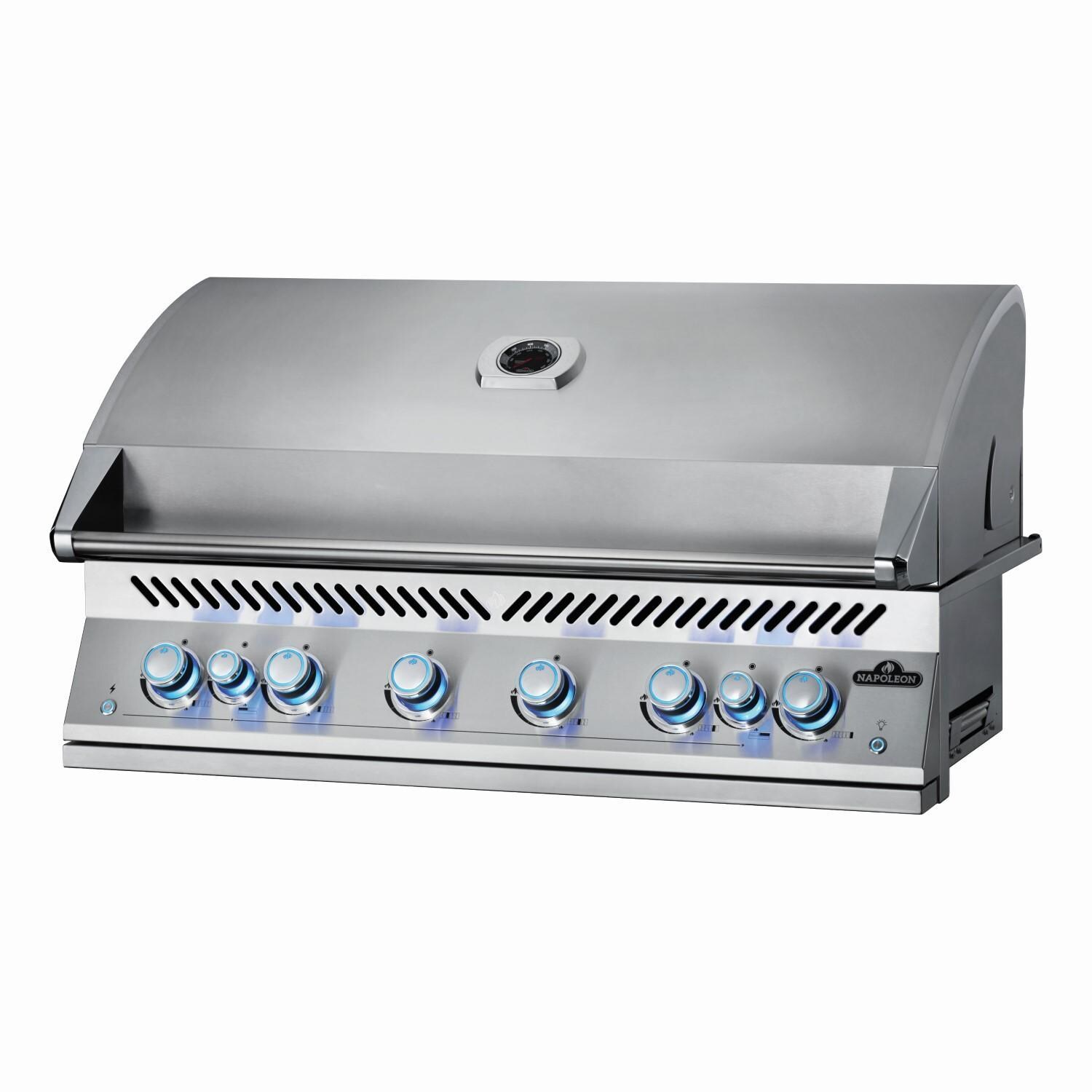 Napoleon BIG44RBNSS-1 Natural Gas Grill - Angled Closed - White Background thumbnail