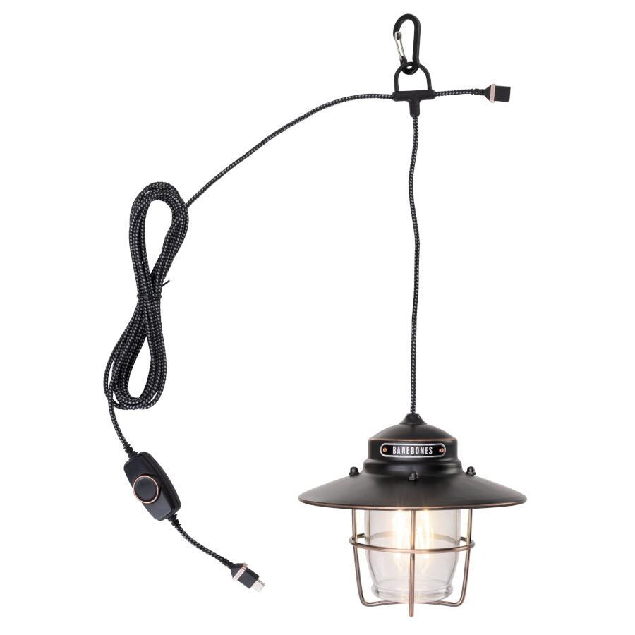 Barebones Living LIV-150 Outpost Pendant Light - Antique Bronze - On Hanging with Cable thumbnail