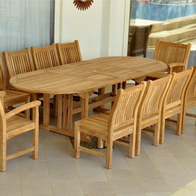 Anderson Teak Sahara 10-Person Teak Patio Dining Set