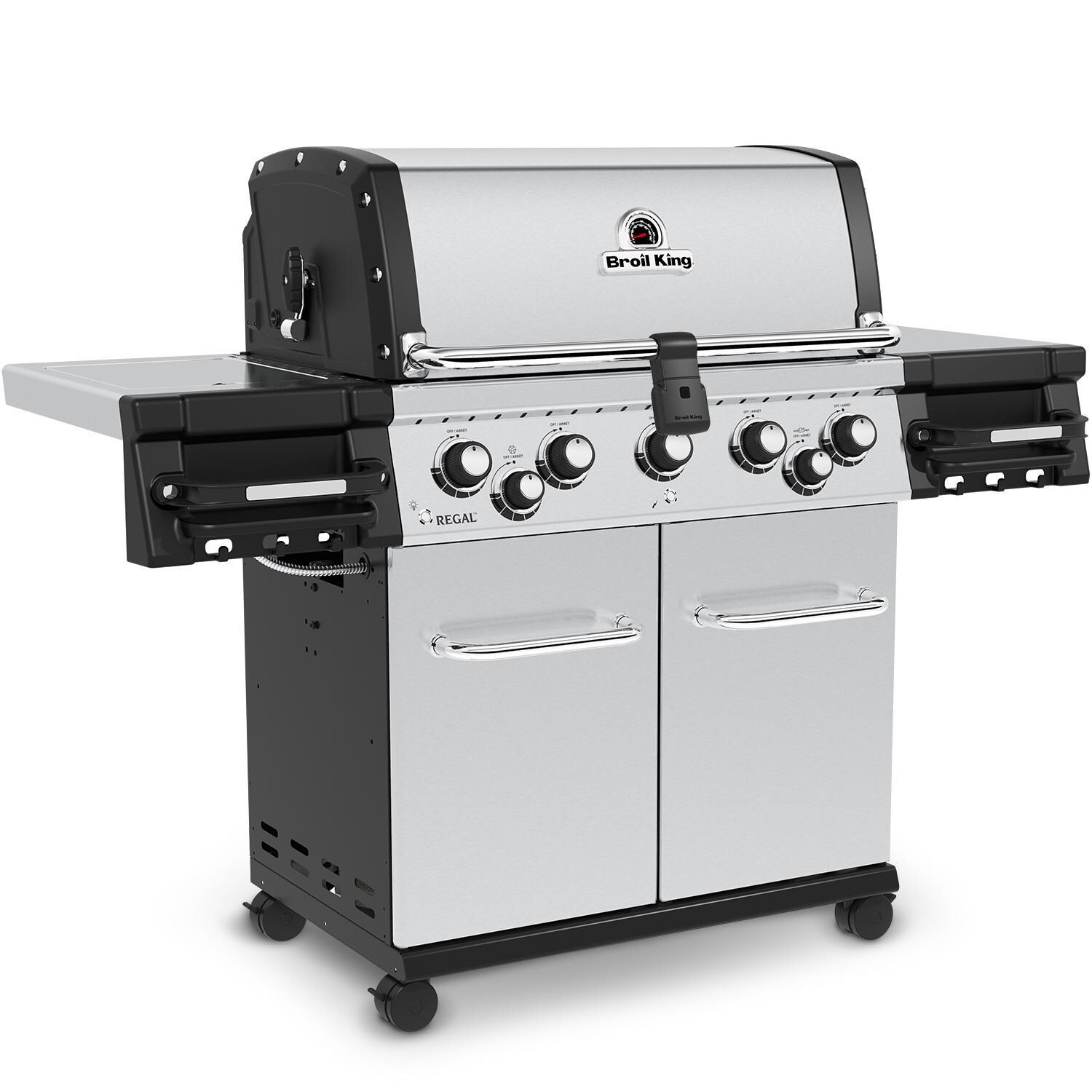 Broil King 958347 Regal S590 Pro 32-Inch Natural Gas Grill - Angled Right Closed - White Background thumbnail
