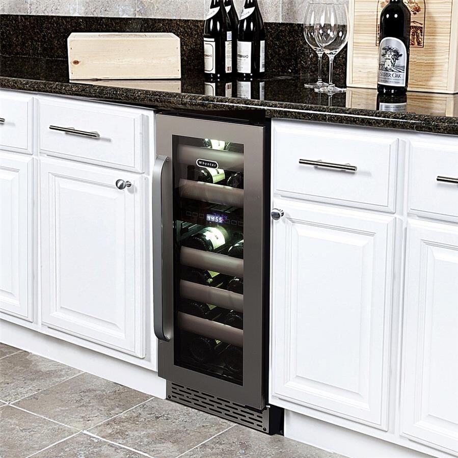 Whynter Elite Bottle Steel Door Dual Zone Built In Wine Refrigerator: Lifestyle thumbnail