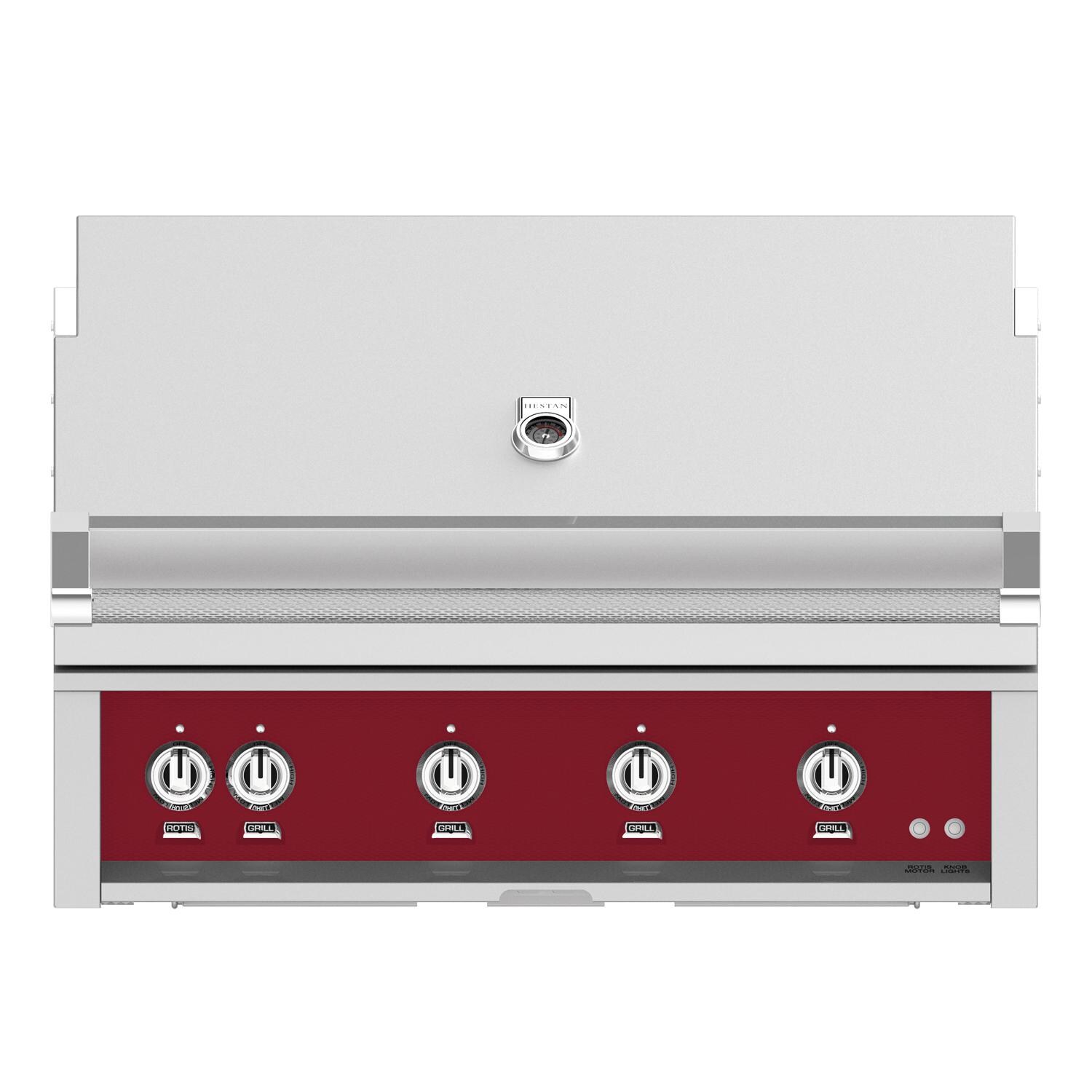 Hestan 42-Inch Built-In Propane Gas Grill W/ Sear Burner & Rotisserie - Tin Roof - GMBR42-LP-BG