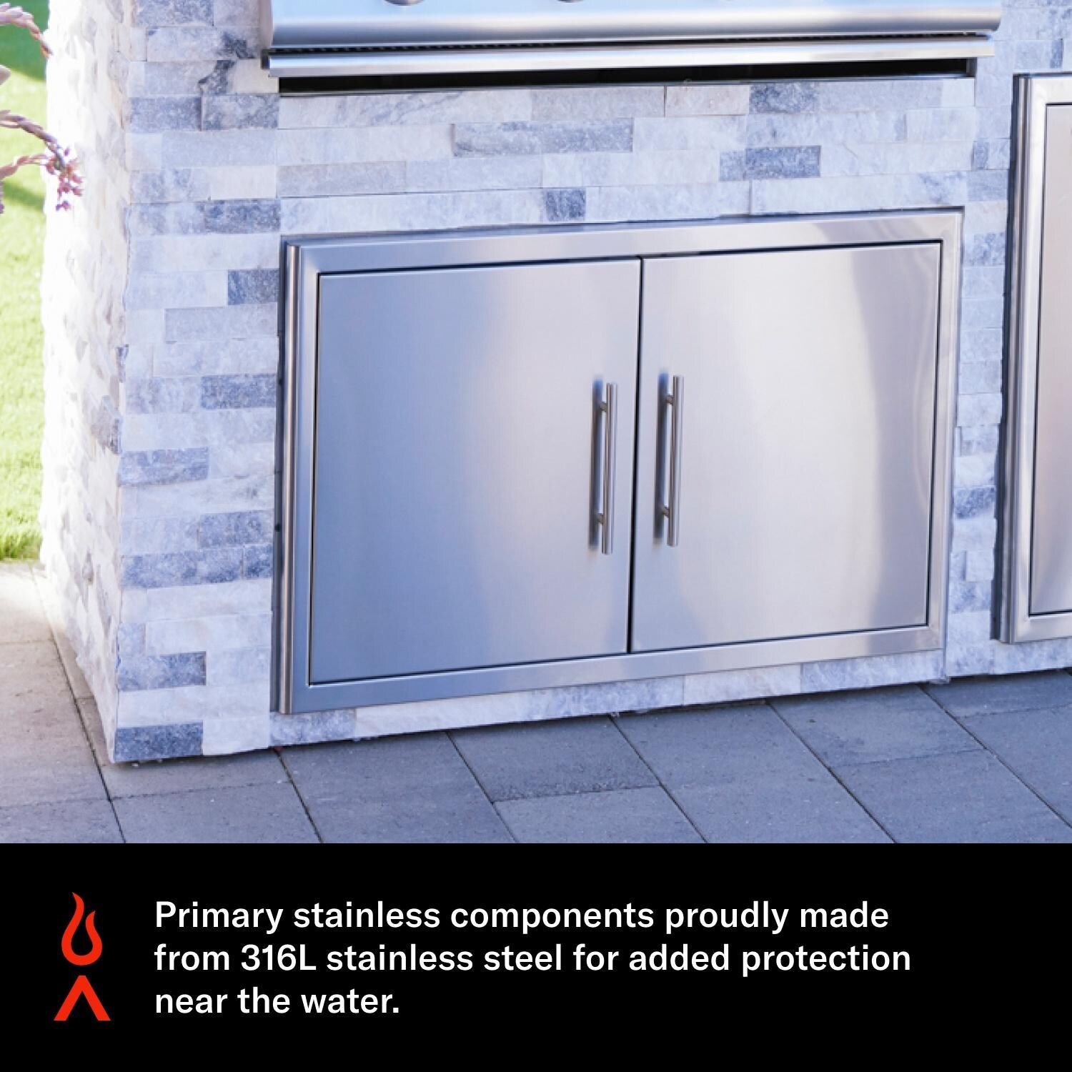 Blaze BLZ-AD32-R-SC-MG 32-in Marine Grade Double Access Door - Lifestyle thumbnail