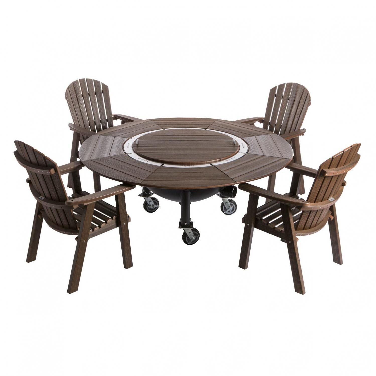 Gather Grills P2000-Standard-Black Pioneer 35-Inch Wood Fired Grill W/ Standard Package - Pit Covered thumbnail