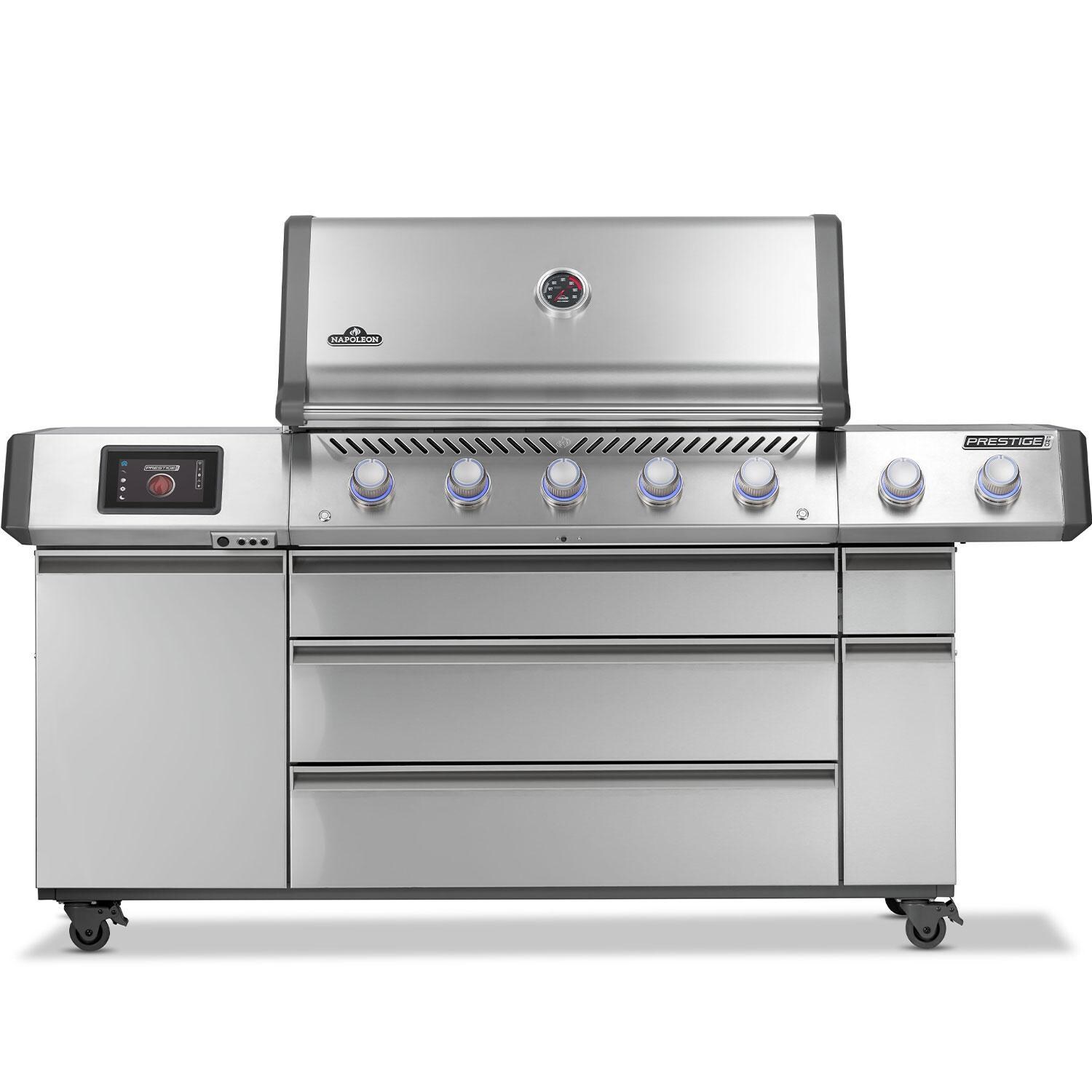 Napoleon Prestige PRO 665 Elite 5-Burner Propane Grill w/ Smart Technology & Electric Smoker Box - PRO665VXRSIBPSS