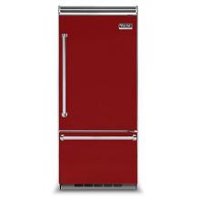 Viking Professional 5 Series 36-Inch 20.4 Cu. Ft. Built-In Left Hinge Bottom Freezer Refrigerator - Apple Red - VCBB5363ELAR image