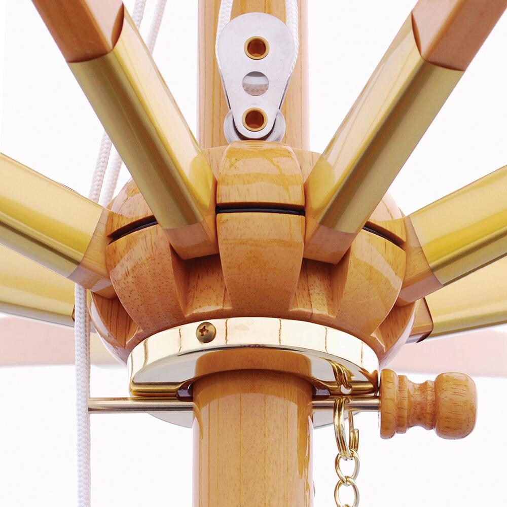 Galtech 11 Ft. Octagonal Patio Umbrella W/ Pulley Lift - Hub Detail thumbnail