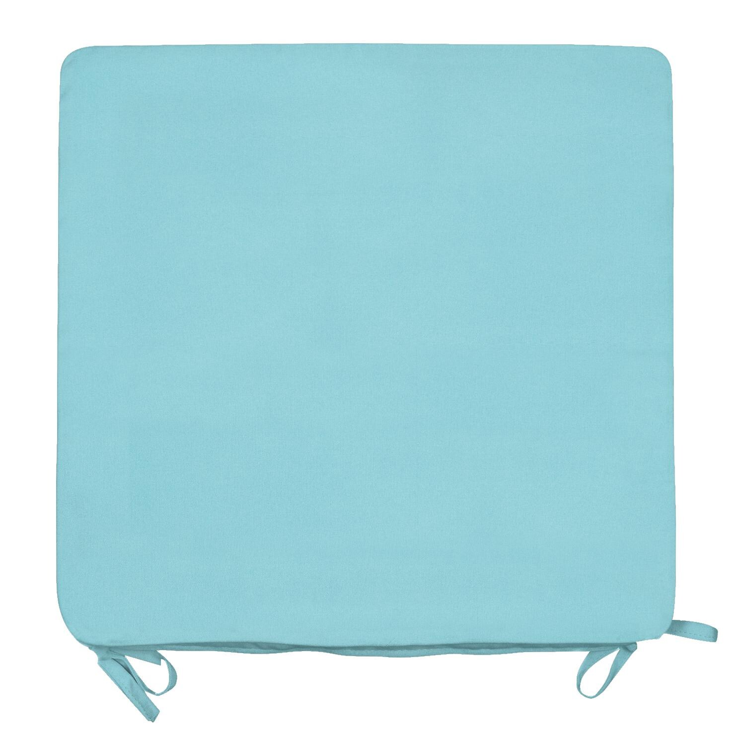 Sunbrella Canvas Aruba Large Outdoor Replacement Seat Cushion W/ Knife Edge By UltimatePatio.com - Top View