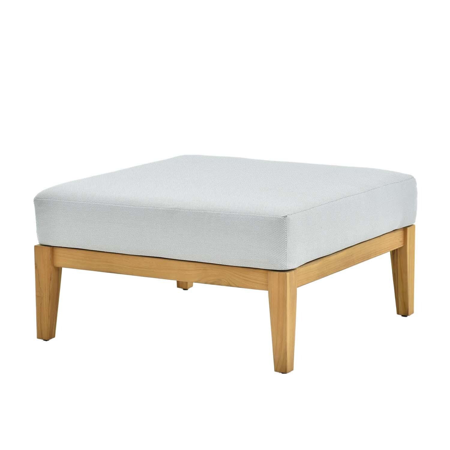 Peninsula Way 9 Pc Set Teak Seating Set By Lakeview Outdoor Designs - Ottoman - White Background thumbnail