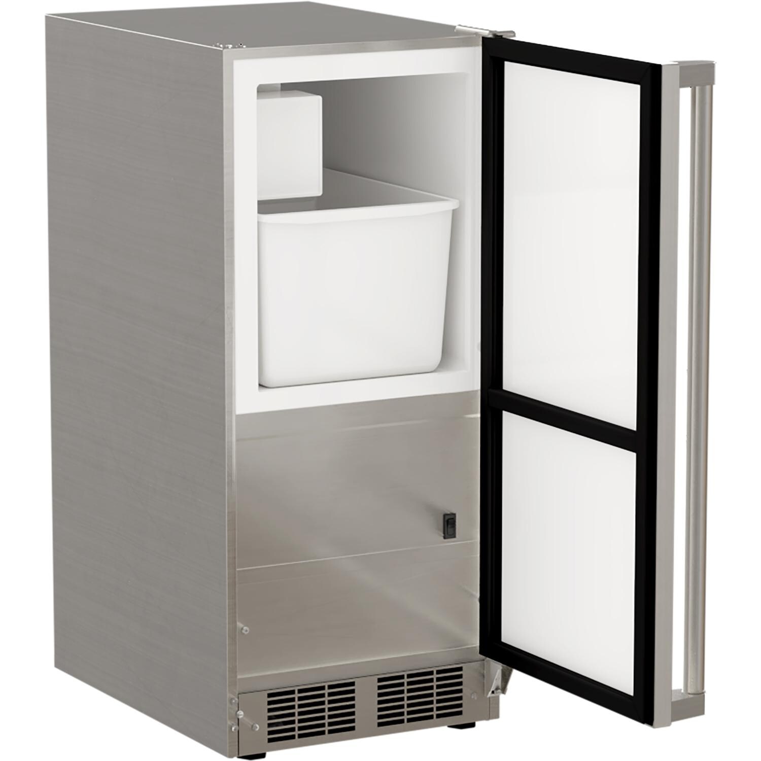Marvel MOCR215SS01A 25 Lb. 15-Inch Outdoor Rated Crescent Ice Machine - Stainless Steel - Interior View thumbnail