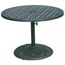 Darlee Series 30 30 Inch Cast Aluminum Pedestal Patio Chat Table