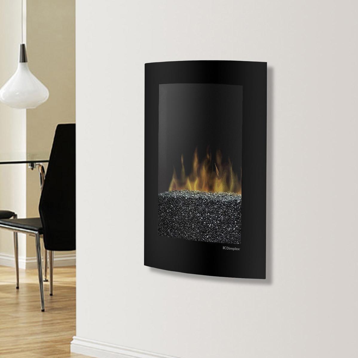 Dimplex Convex 22 Inch Wall Mount Electric Fireplace Black Pebble Dimplex Convex 22 Inch Wall Mount Electric Fireplace Black Pebble Flame Bed Vcx1525 Gas Log Guys