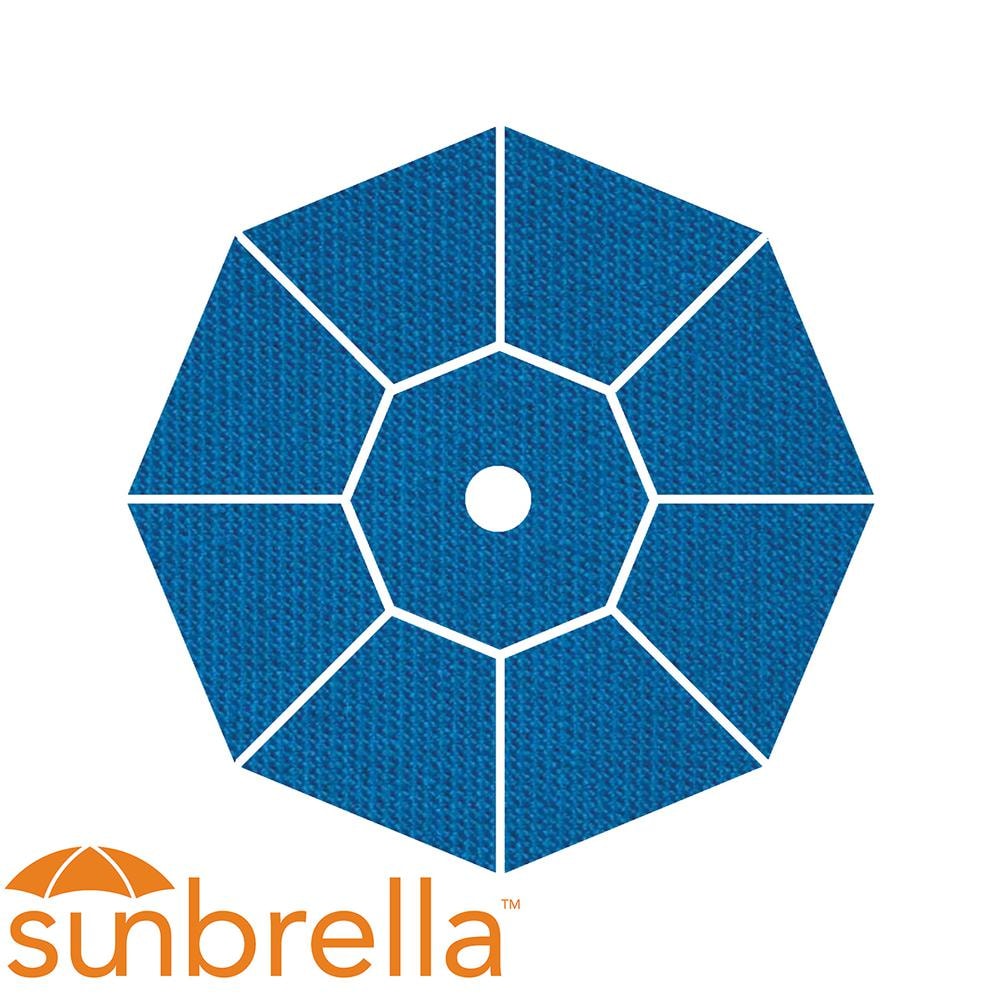 abba patio umbrella solar Lyon 90" Market Umbrella with Crank Lift Abba Patio Color/Pattern: Blue