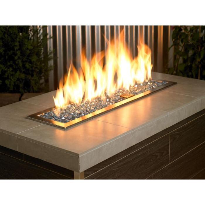 BBQGuys Signature AFF-PABLRF-10-J 1/4-in Pacific Blue Reflective Fire Glass - Lifestyle thumbnail