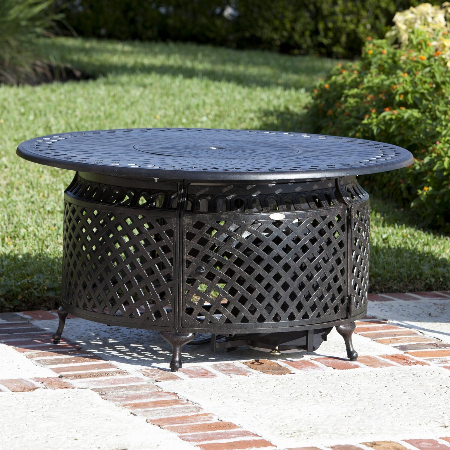 Venza 48-Inch Propane Gas Fire Pit Table By Fire Sense - Converted to Patio Table thumbnail