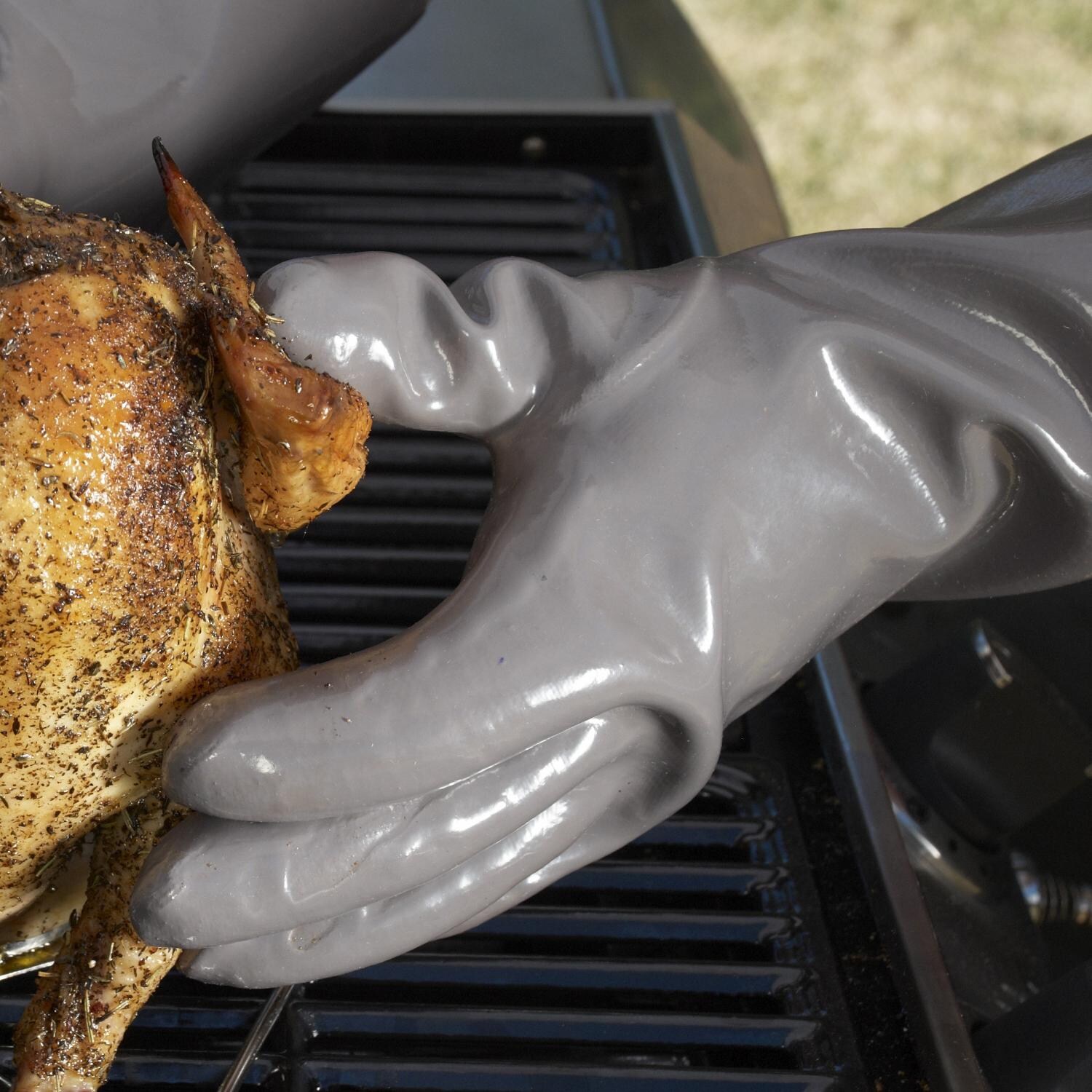 Steven Raichlen Insulated Food Gloves - Gray