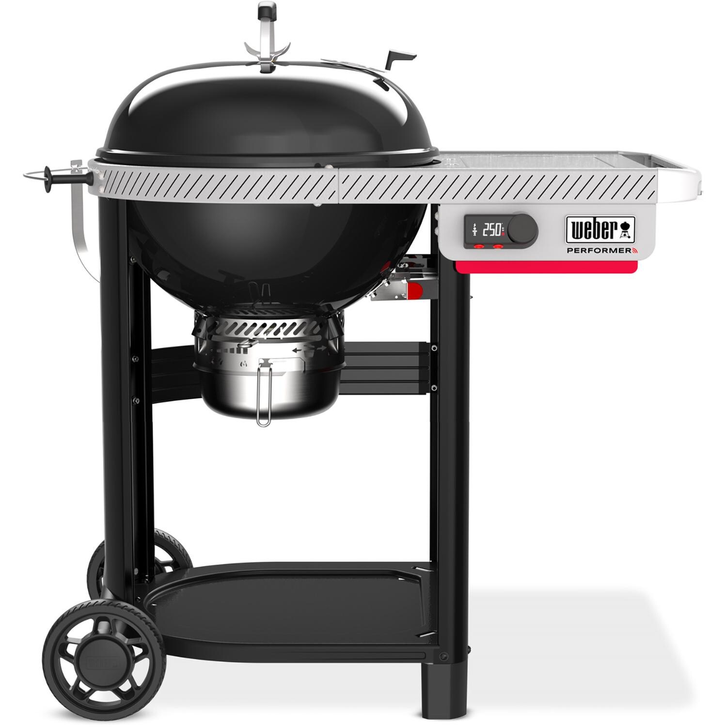 Weber Grills 1501870 Performer 22-in Smart Charcoal Grill - Black - Front - White Background thumbnail