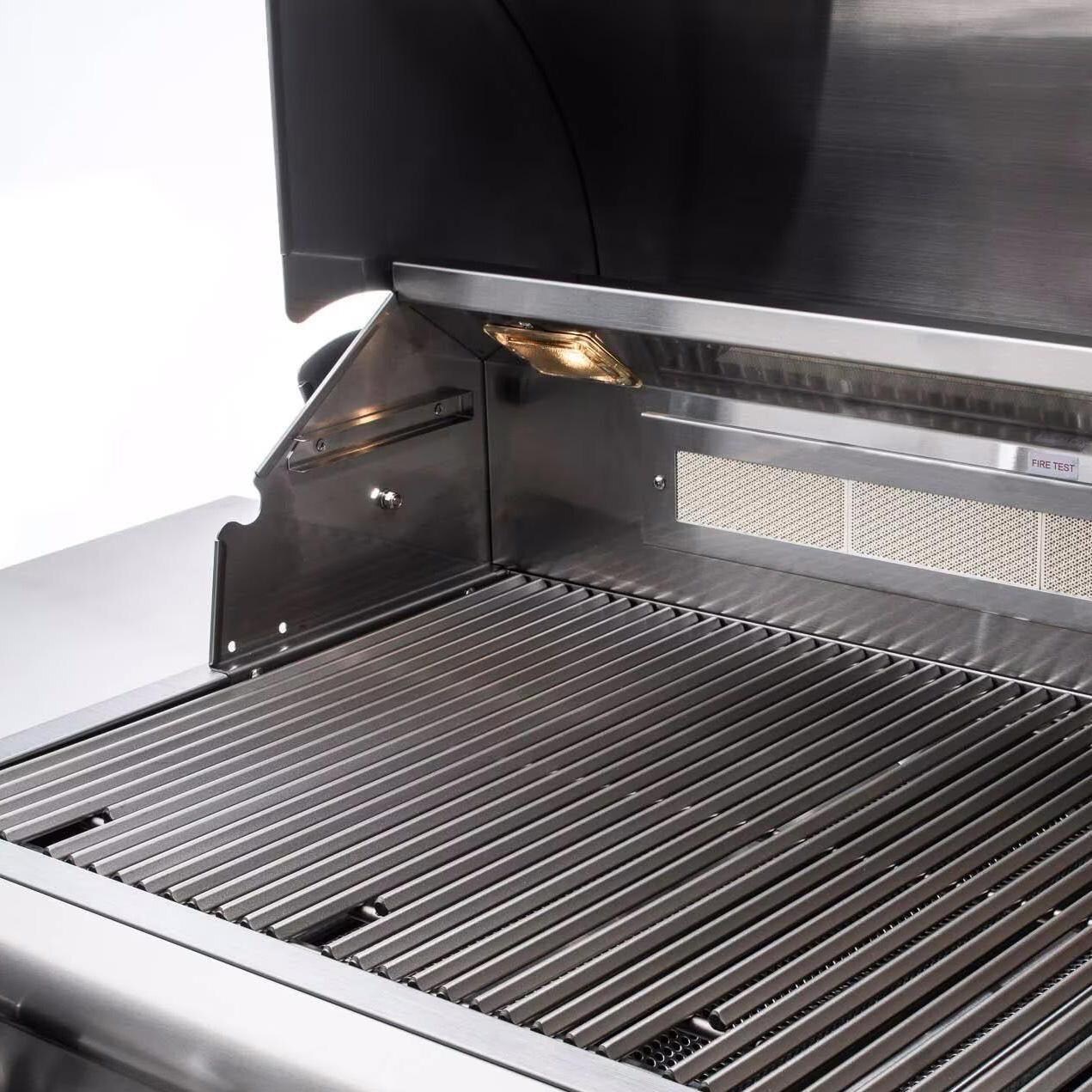 Blaze BLZ-4LTE3-LP LTE+ 32-in 4-Burner Built-In Propane Grill w/ Rear Infrared Burner & Lift-Assist Hood - Lid Hinge - Detail thumbnail