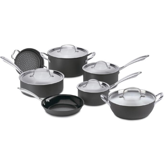 Cuisinart GG12 Green Gourmet Anodized Cookware - 12 Piece Set