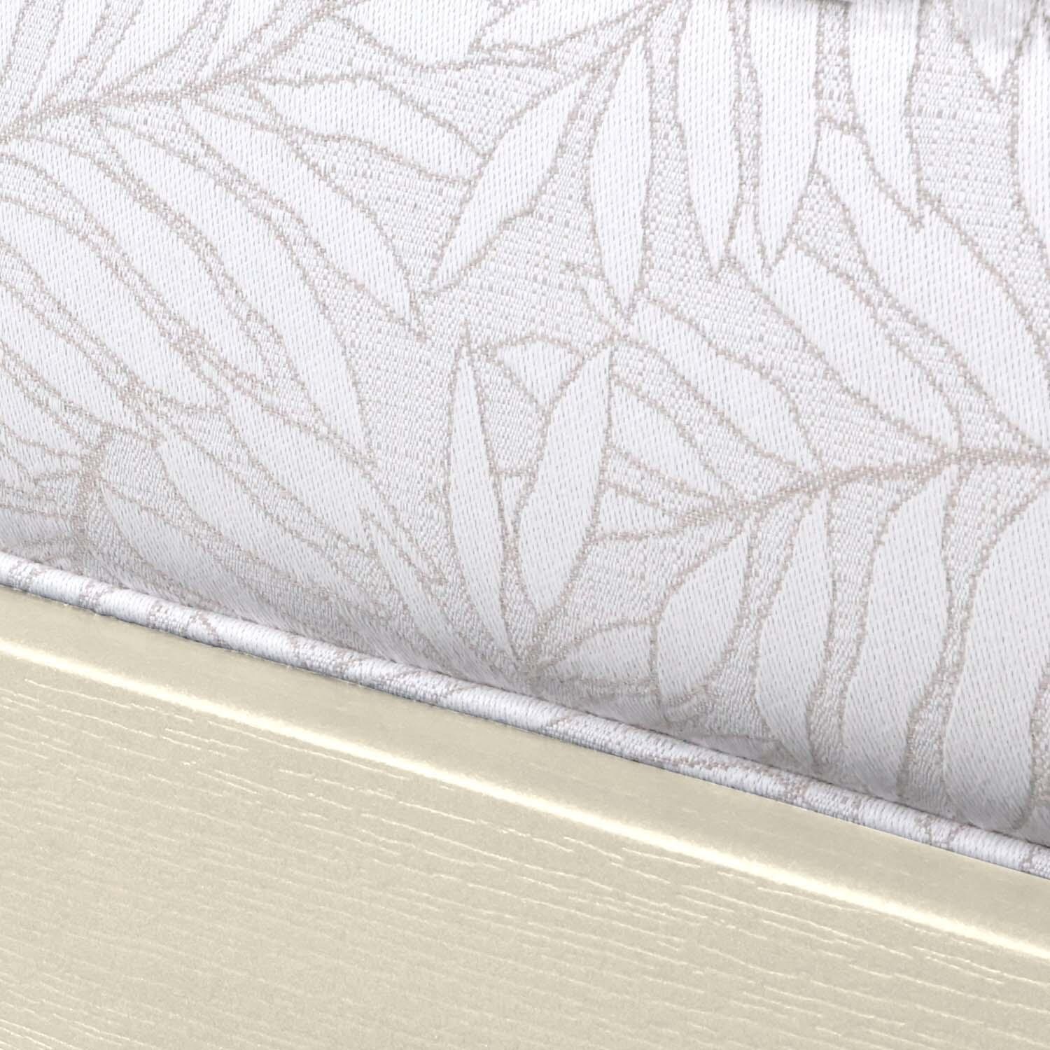 Blushing Bay Recycled Plastic Ottoman in Lively Parchment/Whitewash by Lakeview Outdoor Designs - Cushion - Detail thumbnail