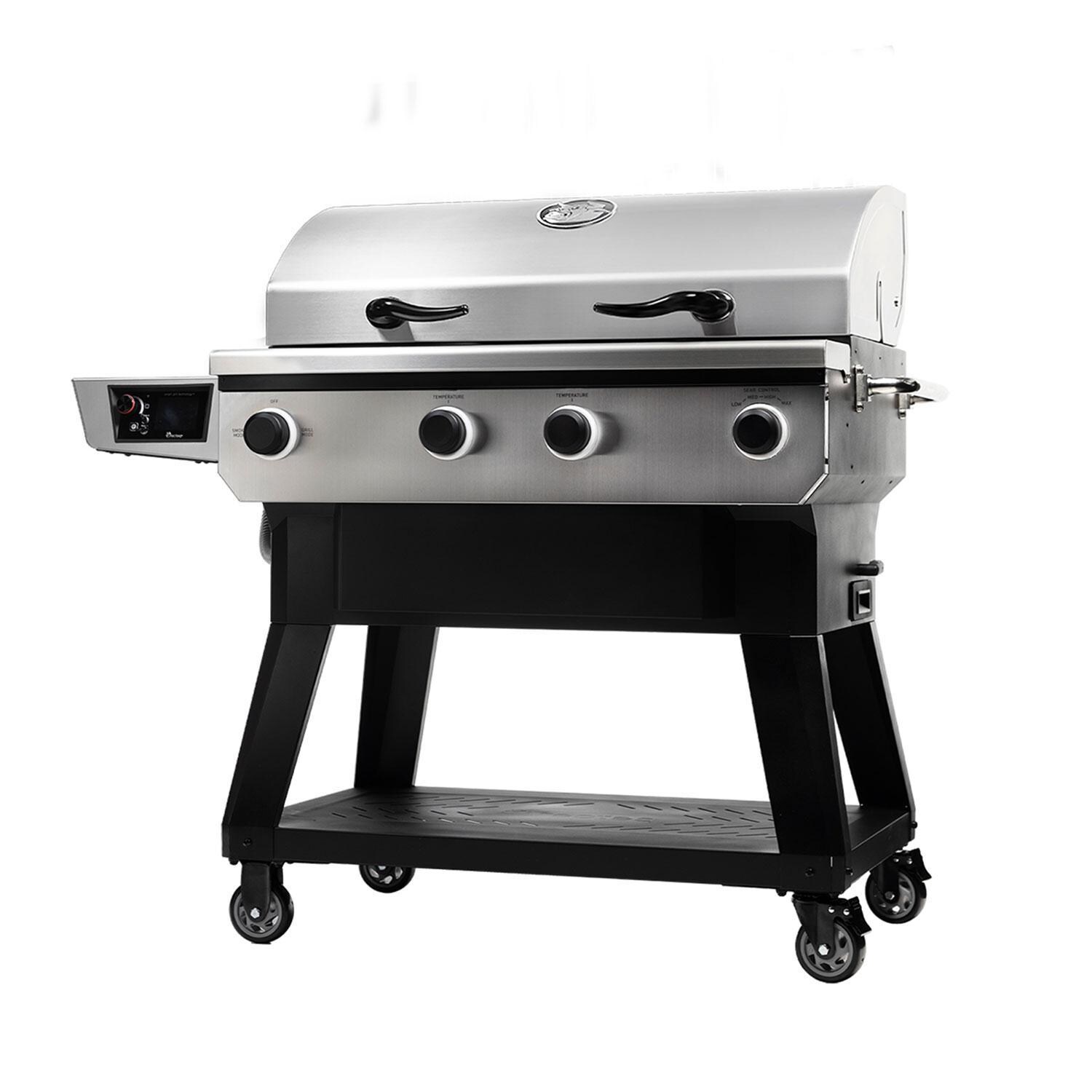 recteq RT-825XF X-Fire Pro 825 4-Burner Wood Pellet Grill - Left Angle - White Background thumbnail