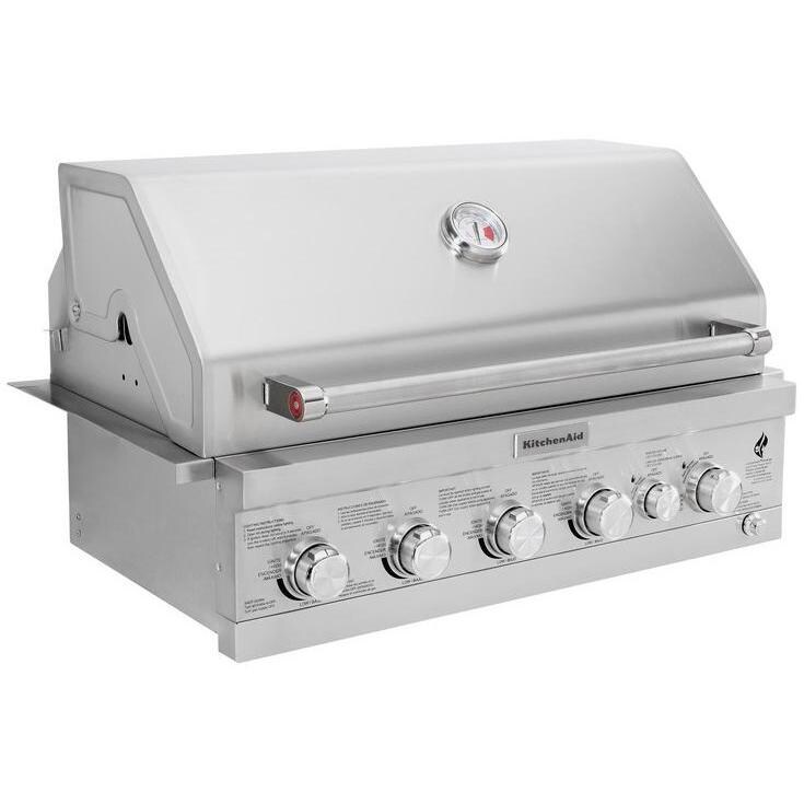 KitchenAid 36-Inch Built-In Propane Gas Grill With Searing Burner & Rear Burner - 740-0781 thumbnail