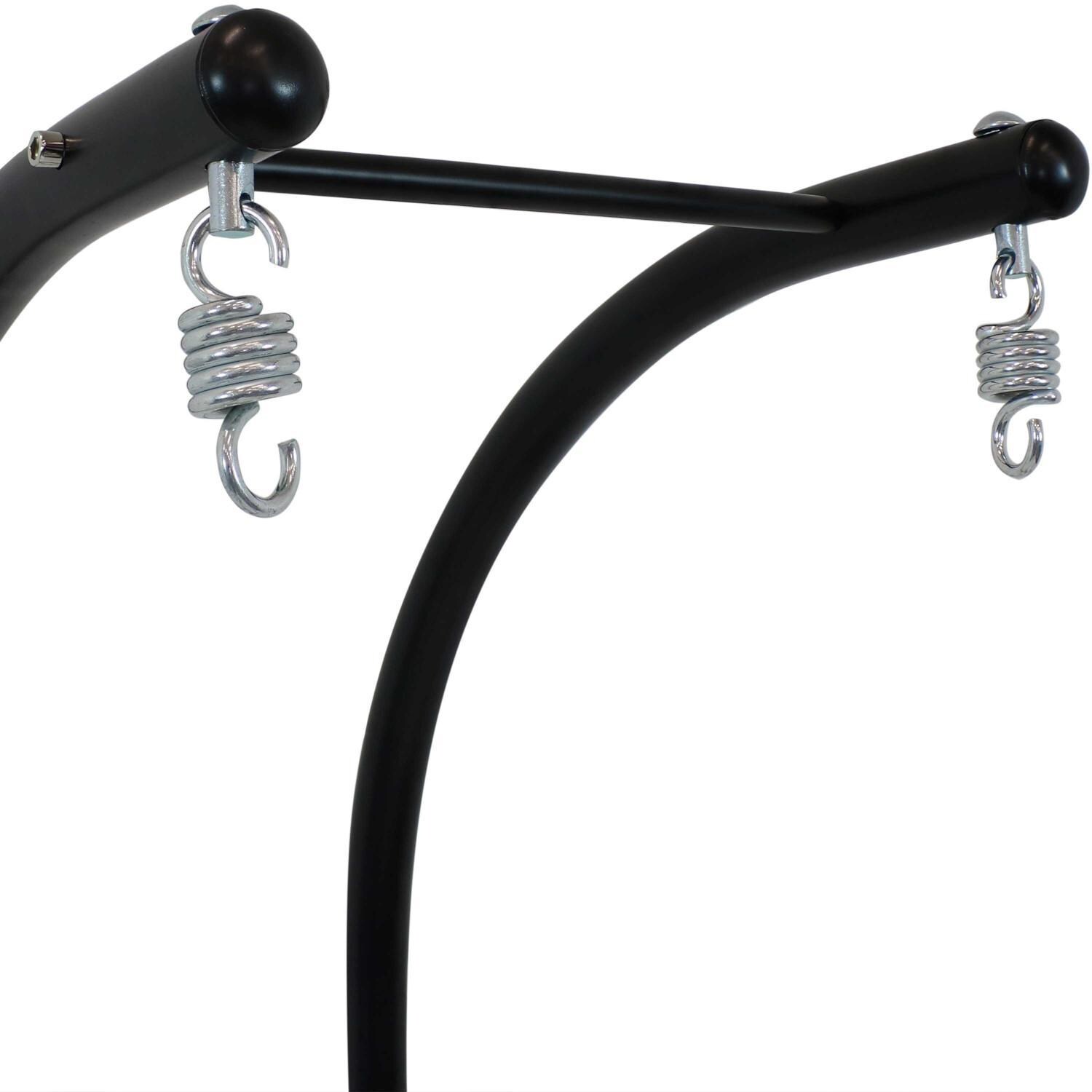 Ultimate Patio Steel Deluxe U-Shape Hanging Chair Stand - Black - Stand Detail thumbnail