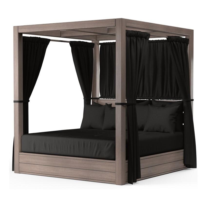 Laguna Aluminum Daybed in Driftwood/Spectrum Carbon by Sunset West