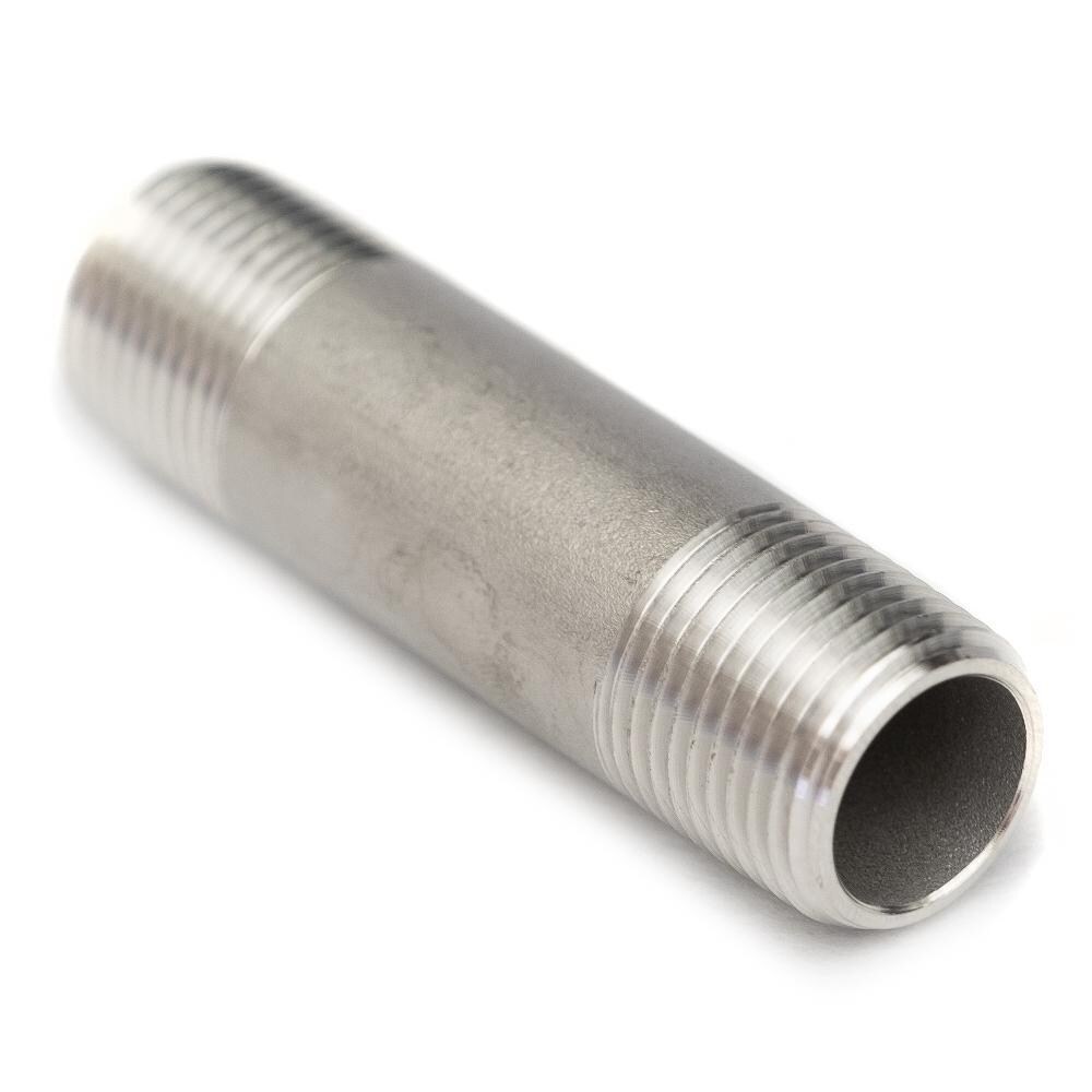 BBQGuys Signature 1/2-Inch MIP 3-Inch Stainless Steel Nipple -113SS4-D3 image