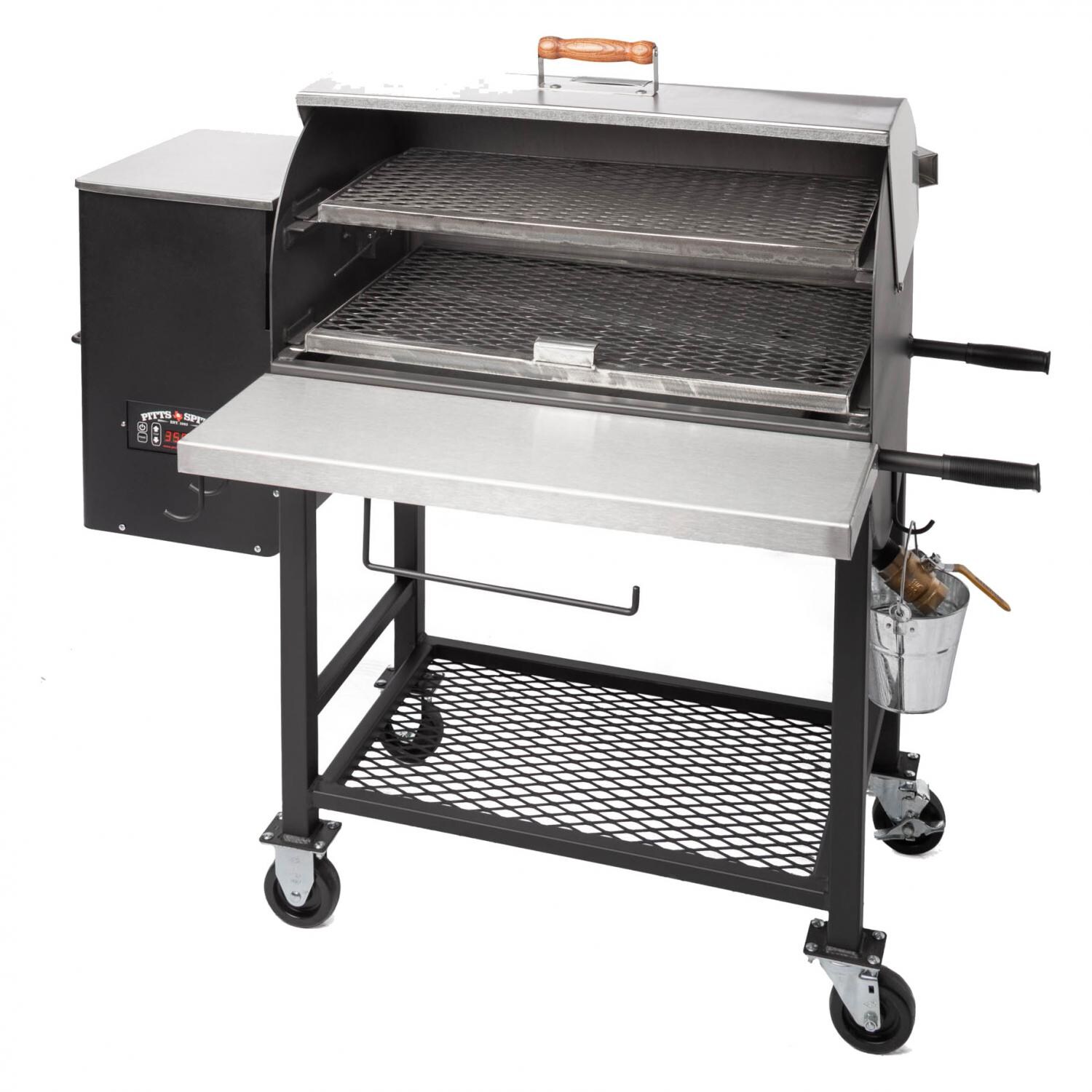 Pitts & Spitts P-MAV850 Maverick 850 Pellet Grill - Open Grates In thumbnail
