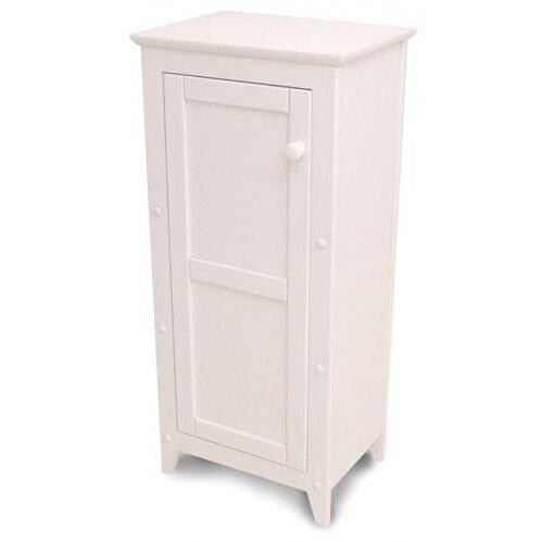 White Single Door Cabinet