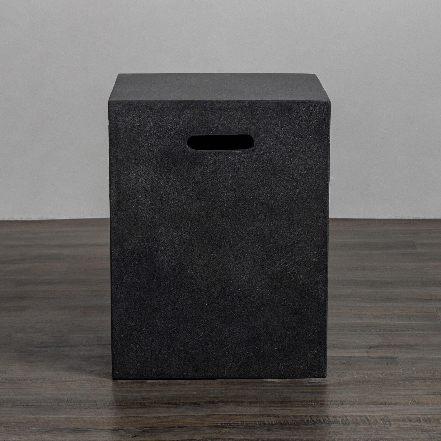 Glenwood 16 Inch Square Propane Tank Cover in Graphite by Lakeview Outdoor Designs - Lifestyle thumbnail