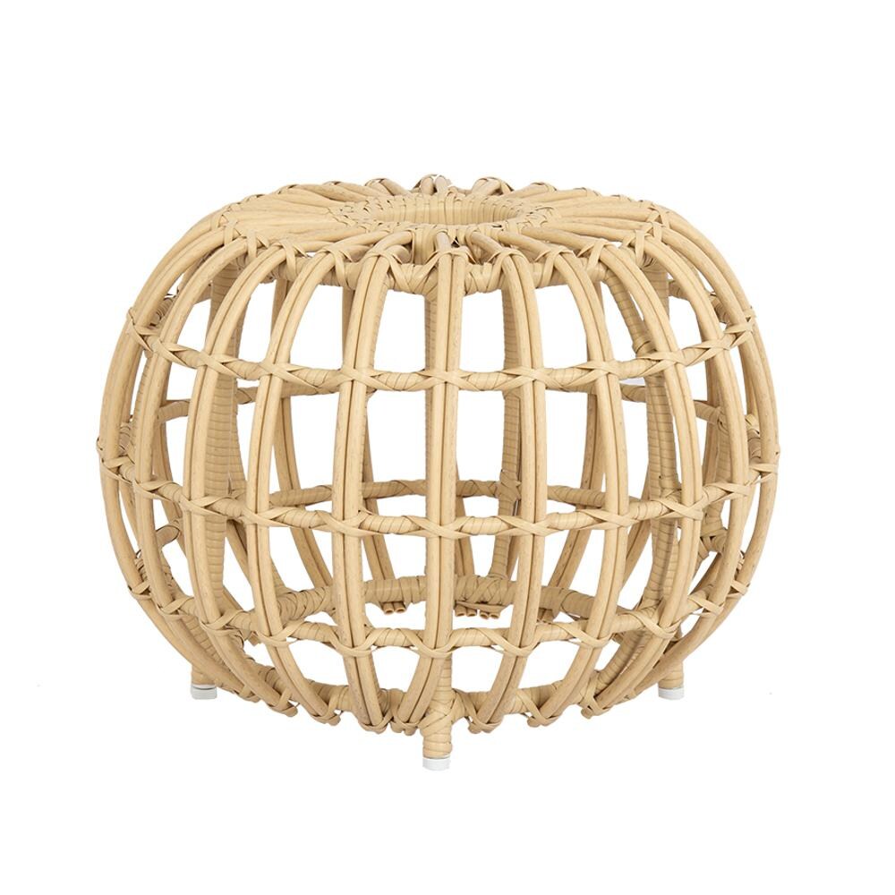 Bazaar Wicker Ottoman in Farro by Sunset West