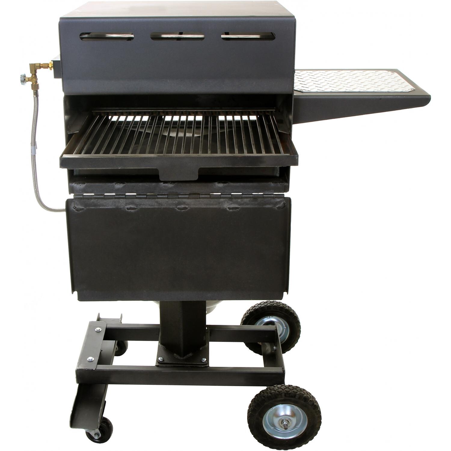 Cajun Bayou Broiler 20-Inch Propane Gas Broiler On Cart - Open thumbnail