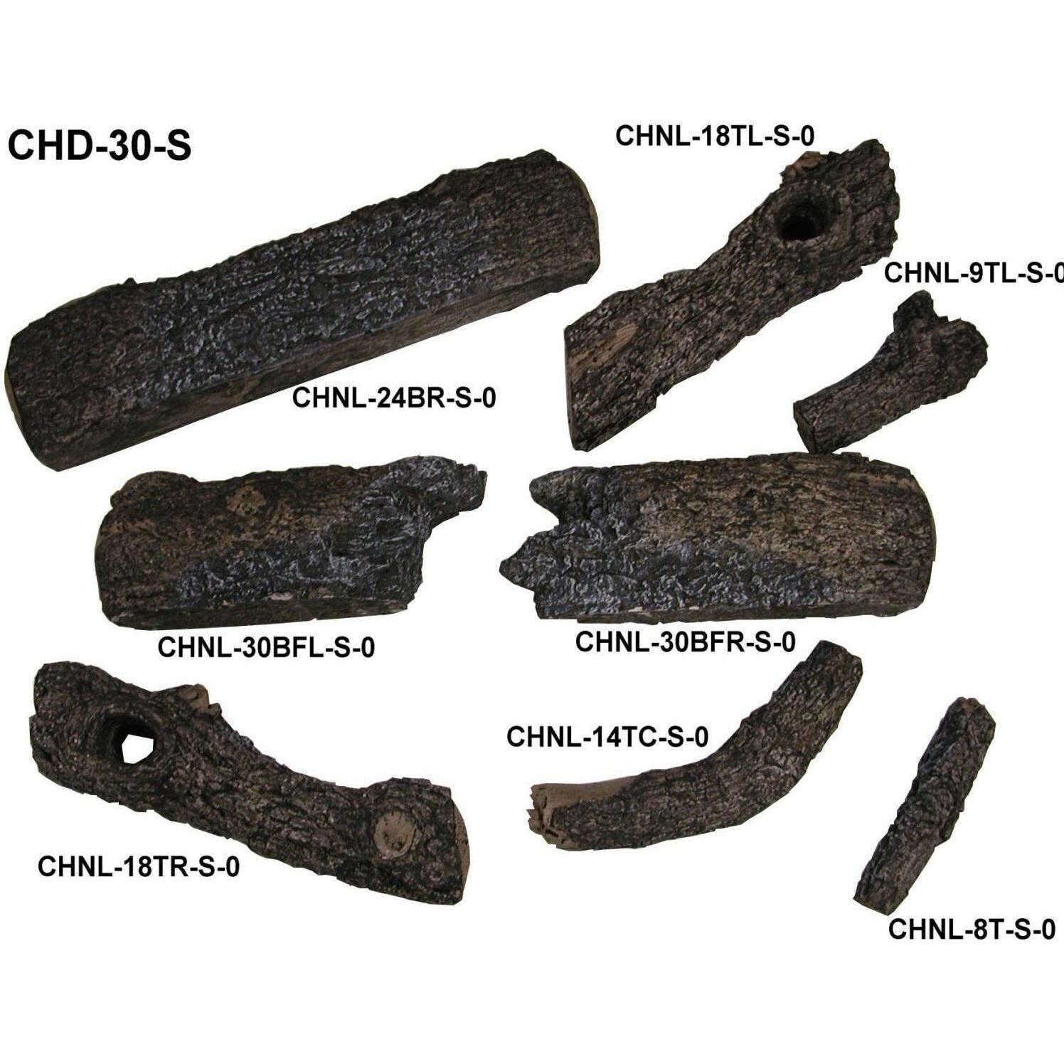 Peterson Real Fyre Charred Oak Log Breakdown  thumbnail