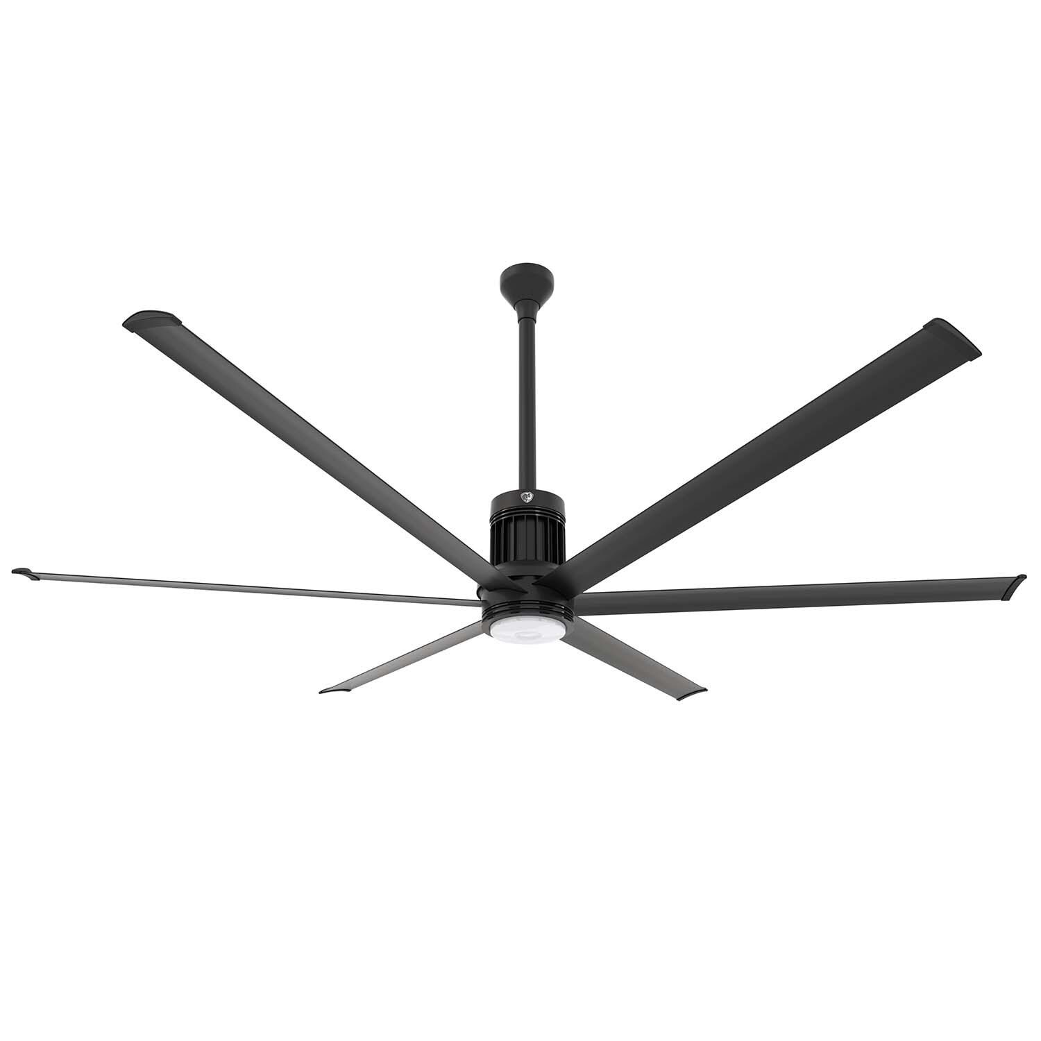 Big Ass Fans MK-I61-081906A728I24S2 96-Inch i6 Ceiling Fan Universal Mount W/24-Inch Ext Tube & LED Black - With Light (Sold Separately) thumbnail