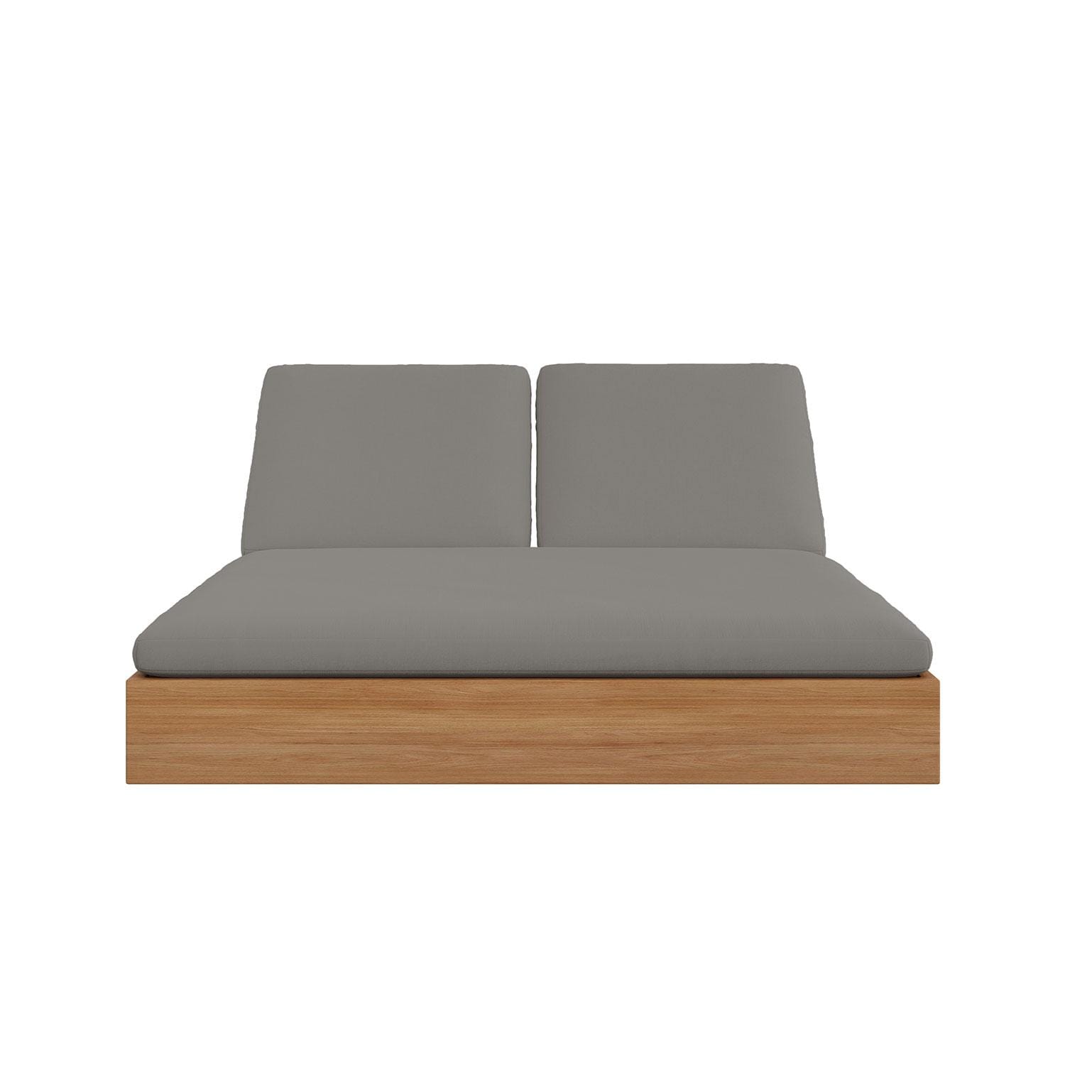 Bellawood 2 Person Teak Double Chaise Lounge in Charcoal by Lakeview Outdoor Designs
